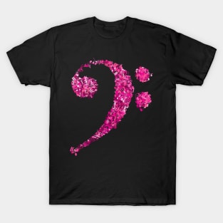 F clef,Bass clef,Love Music,musical notes. T-Shirt
